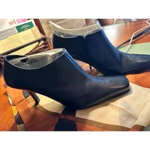 Hillard & Hanson Deadstock Vintage Leather Booties NEW Size 10